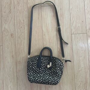 TORY BURCH Savannah Calf Hair Tote Crossbody Bag